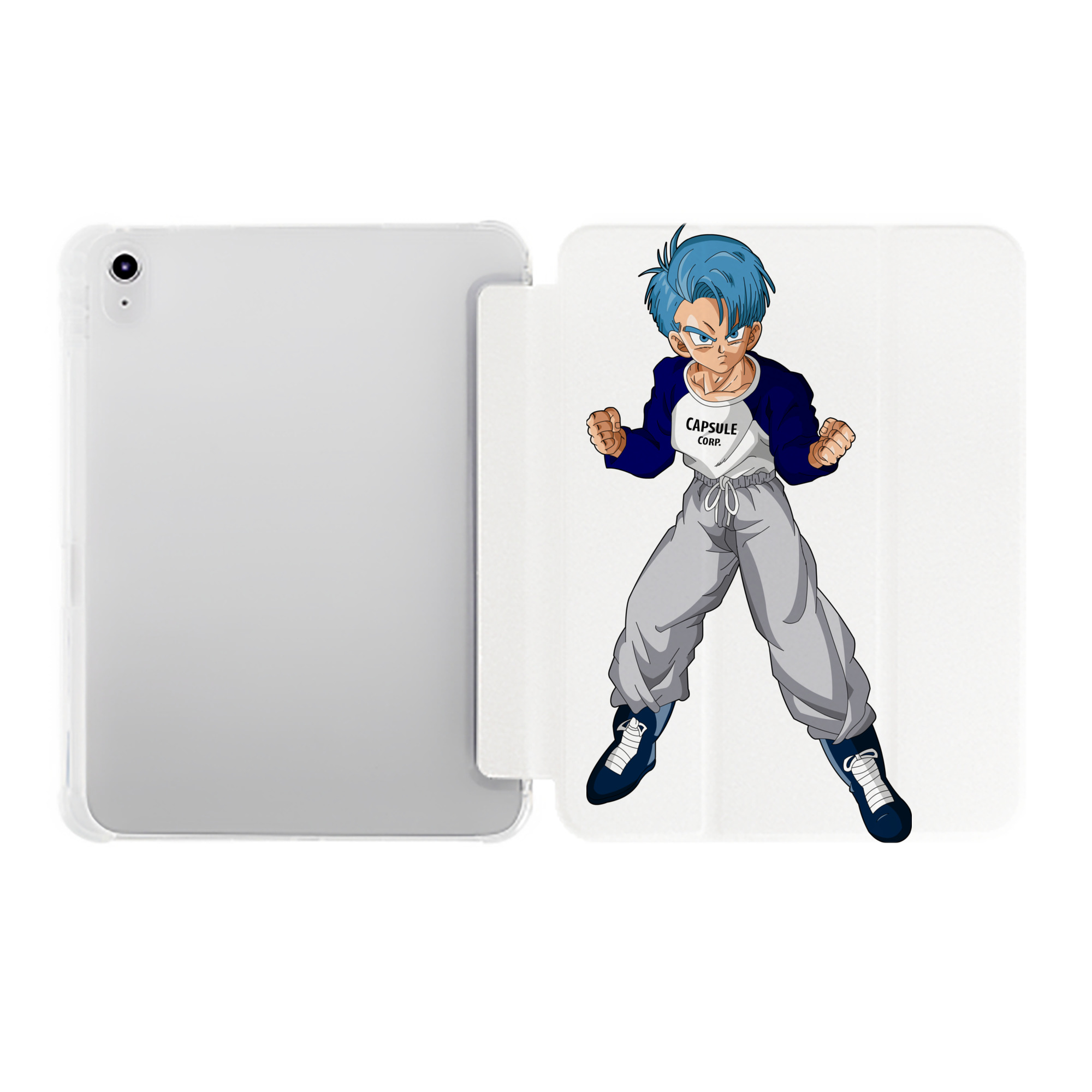 （画像用） ドラゴンボール DRAGON BALL IPad ケース ペン収納付き 三つ折りスタンド PUレザー×シリコン 対応機種9.5/10.5/10.9インチ
